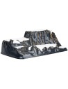 Escenario de montaña parcialmente nevado para decoraciones 52x37x19 cm