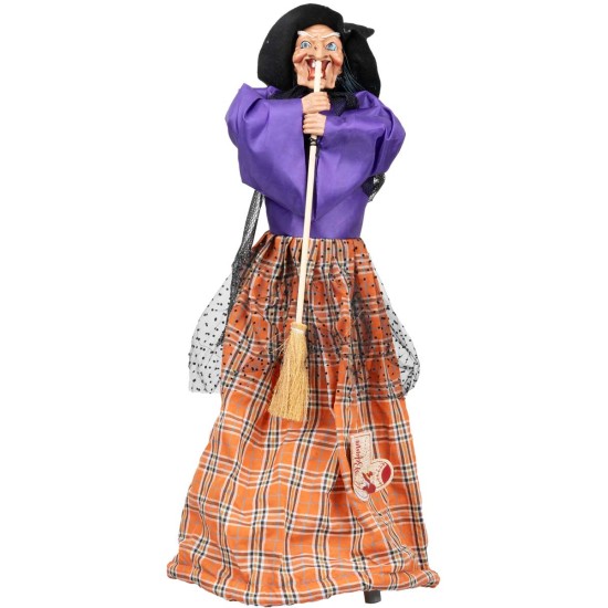 Befana con luces y sonidos 70 cm para belén Mondo Presepi