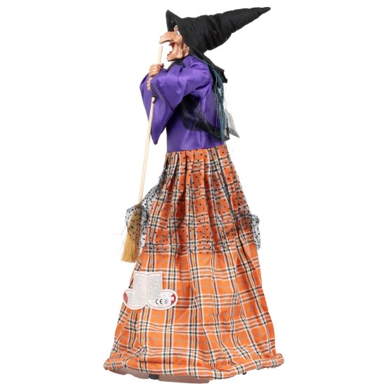 Befana con luces y sonidos 70 cm para belén Mondo Presepi