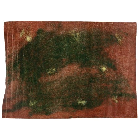 Roll of earth/moss flocked paper cm 50x70 for Mondo nativity scene