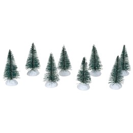 Set 8 mini pini effetto neve