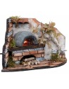 Corner oven for bakery with fire effect light cm 27x21x15.5 h
