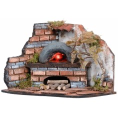 Corner oven for bakery with fire effect light cm 27x21x15.5 h 2