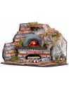 Corner oven for bakery with fire effect light cm 27x21x15.5 h