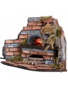 Corner oven for bakery with fire effect light cm 27x21x15.5 h