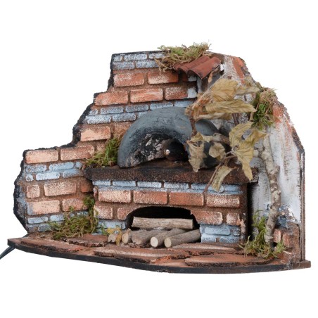 Corner oven for bakery with fire effect light cm 27x21x15.5 h