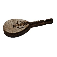 Mandolino in legno 4 cm