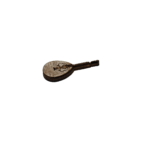Mandolino in legno 4 cm