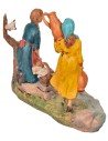 Woman with amphora and washerwoman with base series 10 cm in PVC for