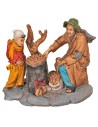 Castagnaro with child with base series 10 cm in PVC for nativity scene