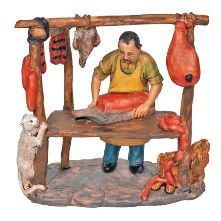 Carnicero con mostrador de trabajo con base serie 10 cm en Pvc