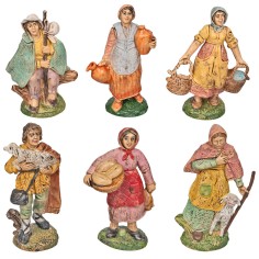 Set 6 statuine assortite 10 cm in pvc