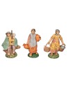 Set 6 figure assortite con base in Pvc per presepe Mondo Presepi