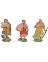 Set 6 figure assortite con base in Pvc per presepe Mondo Presepi
