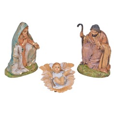 Natività 3 soggetti serie cm 10 in Pvc per presepe Mondo Presepi
