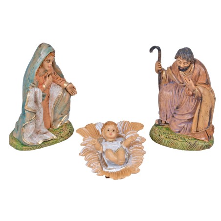 Natividad 3 sujetos serie cm 10 en PVC para pesebre Mundo Pesebres