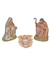 Nativity 3 subjects series cm 10 in PVC for crib Mondo Presepi
