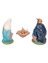 Nativity 3 subjects series 12 cm in PVC for crib Mondo Presepi