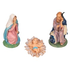 Natività 3 soggetti serie cm 12 in Pvc per presepe Mondo Presepi 2