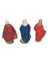 Set of 3 Wise Men series 12 cm in PVC for Nativity Scene Mondo Presepi