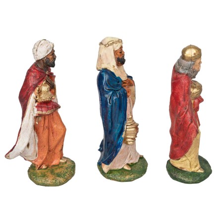 Set 3 re magi serie 12 cm in Pvc per presepe Mondo Presepi