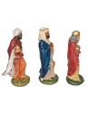 Conjunto de 3 Reyes Magos serie 12 cm en PVC para belén Mondo Presepi