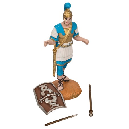 Soldato romano in resina dipinta 10 cm per presepe Mondo Presepi