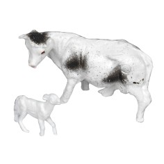 Set mucca e vitello Oliver per presepe Mondo Presepi