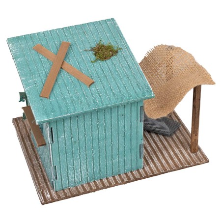 Fisherman's hut cm 19x15x14 for nativity scene Mondo Presepi