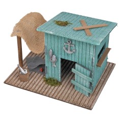 Cabaña del pescador cm 19x15x14 para belén Mundo Pesebres 2