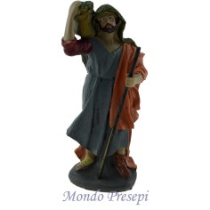 Cm 15 Uomo con sacco a spalla Mondo Presepi