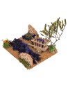 Campo di Lavanda con carretto cm 15x13x15 h