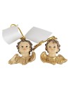 Set of 2 resin cherubs to hang cm 4x4 h