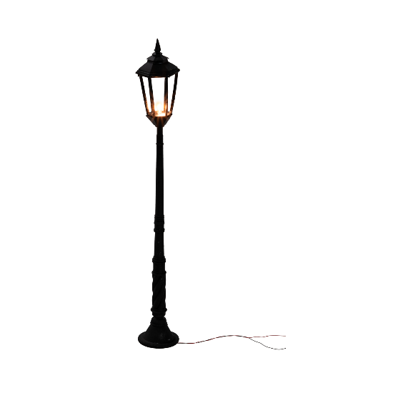 Street lamp with English standing lamp 24 cm 12v for nativity scene