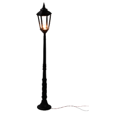 Lampione con lampada inglese da terra 24 cm 12v per presepe 2