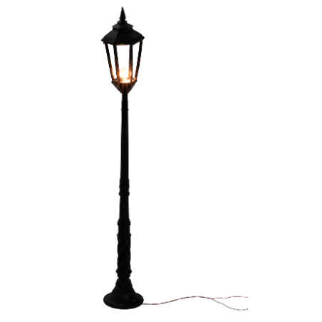 Street lamp with English floor lamp 24 cm 12v for nativity scene