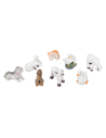 Set animali da cortile 8 pezzi per statue 8-10 cm per presepe