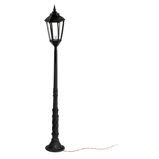 Farola con lámpara inglesa de pie 12 cm 12v para belén