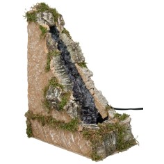 Cascata funzionante forma triangolare cm 26x14x34 h per presepe 2