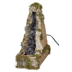 Working waterfall triangular shape cm 26x14x34 h for nativity scene