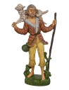 Pastore con pecora in spalle 30cm in Pvc per presepe Mondo