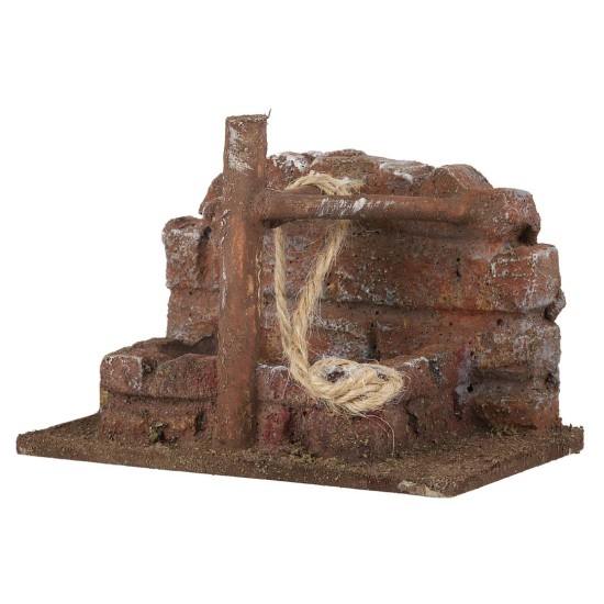 Rustic well, 15x9x10 cm h