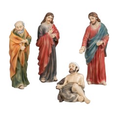 12 cm Healing of the Paralytic Set in Resin for Mondo Nativity Scene