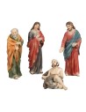 Set guarigione paralitico 12 cm in resina per presepe Mondo