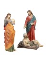 12 cm Healing of the Paralytic Set in Resin for Mondo Nativity Scene