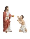 Healing of the blind man 12 cm Easter scene in resin