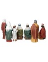 Set ritrovamento di Gesù al tempio 12 cm in resina per presepe