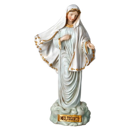 Madonna di Medjugorje 20 cm in resina
