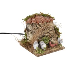 Pecore doppio movimento 15x15x15 h per presepe Mondo Presepi 2