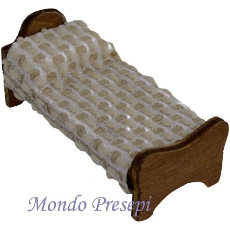 Letto singolo cm 8x4 Mondo Presepi